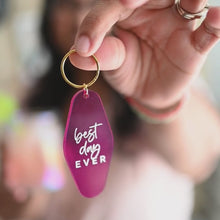 Load and play video in Gallery viewer, Neon Best Day Ever Keychain
